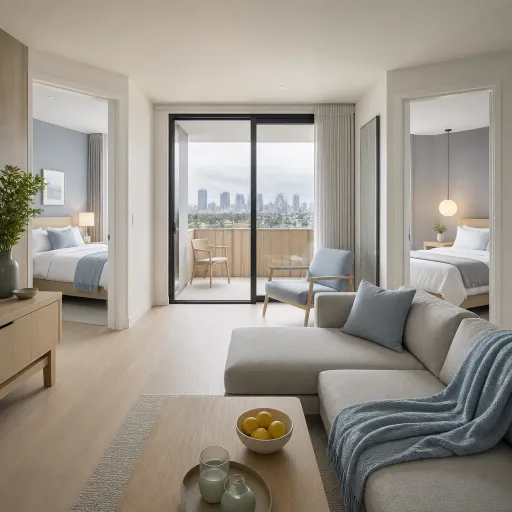Elegant 2 bedroom hotel suites in Los Angeles for Canadian luxury travellers